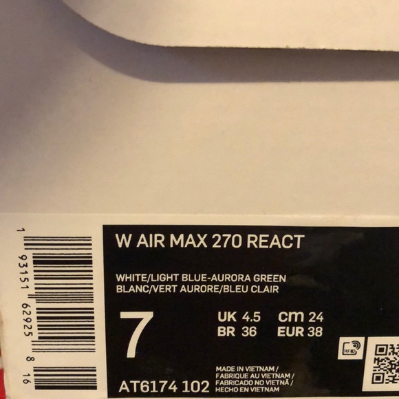 Nike Air Max 270 React Sneakers - Picture 8 of 8